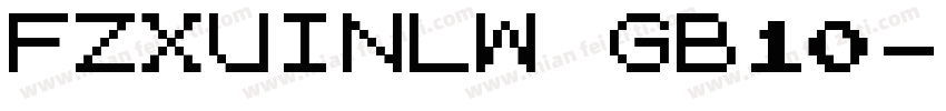 FZXUINLW GB10字体转换